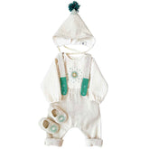 Costum botez pentru bebelusi, din bumbac, Odiseea lui Artur